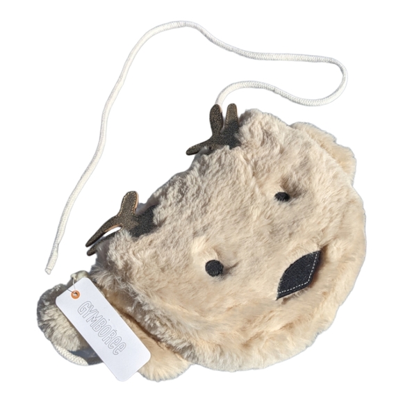 Gymboree Girls Glittery Horns Furry Purse - Picture 2 of 9